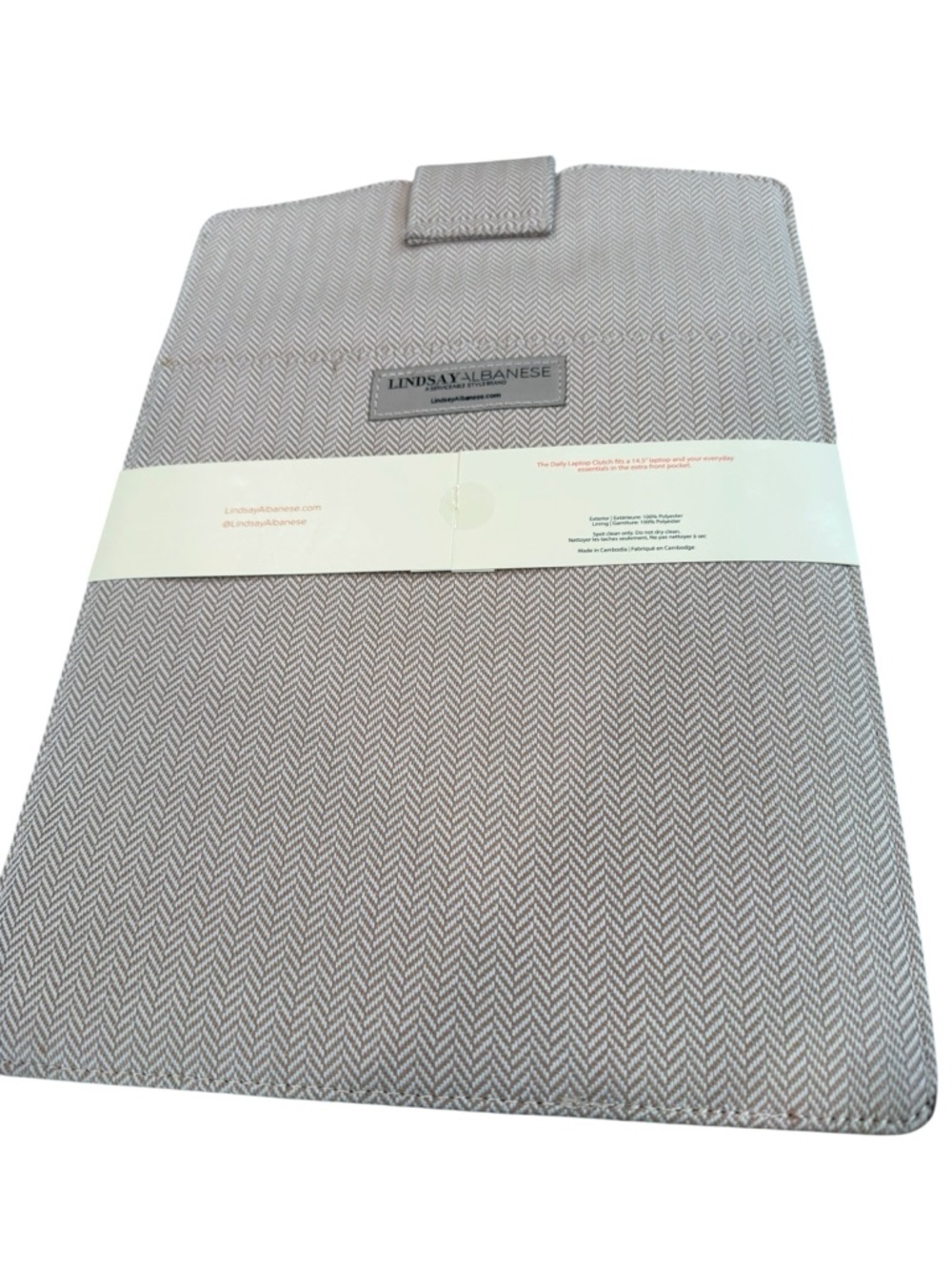 Lindsay Albanese Daily Laptop Clutch Fits 14.5 Laptop Clutch Sleeve Case New - Picture 2 of 4